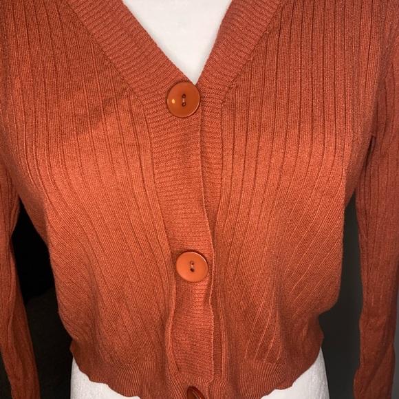 ✨NEW✨Button Front Rib-knit Cardigan - Picture 3 of 12
